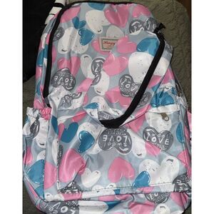 Sweet‎ Love backpack HONGYAN pink and gray Hearts New